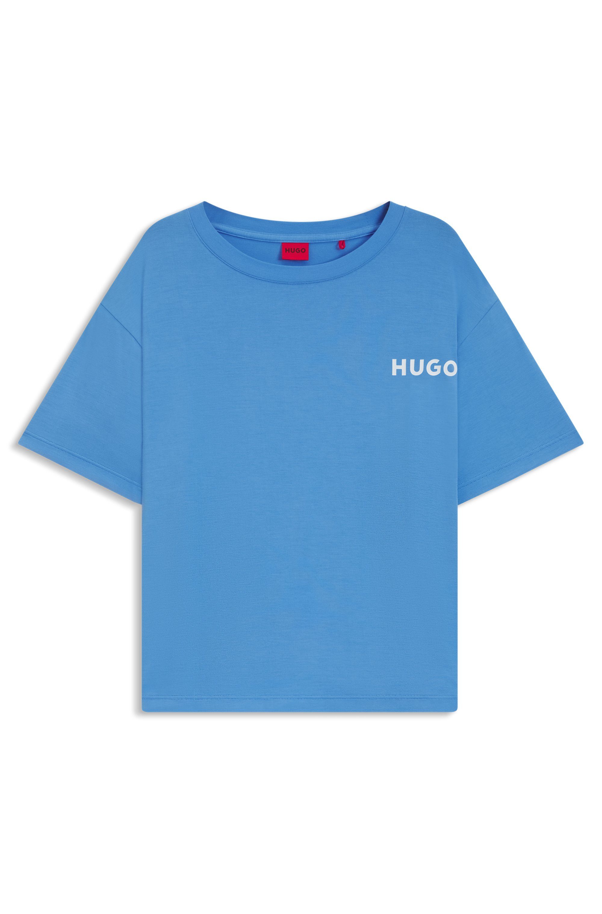 HUGO Rundhalsshirt UNITE_T-SHIRT mit Logo-Print