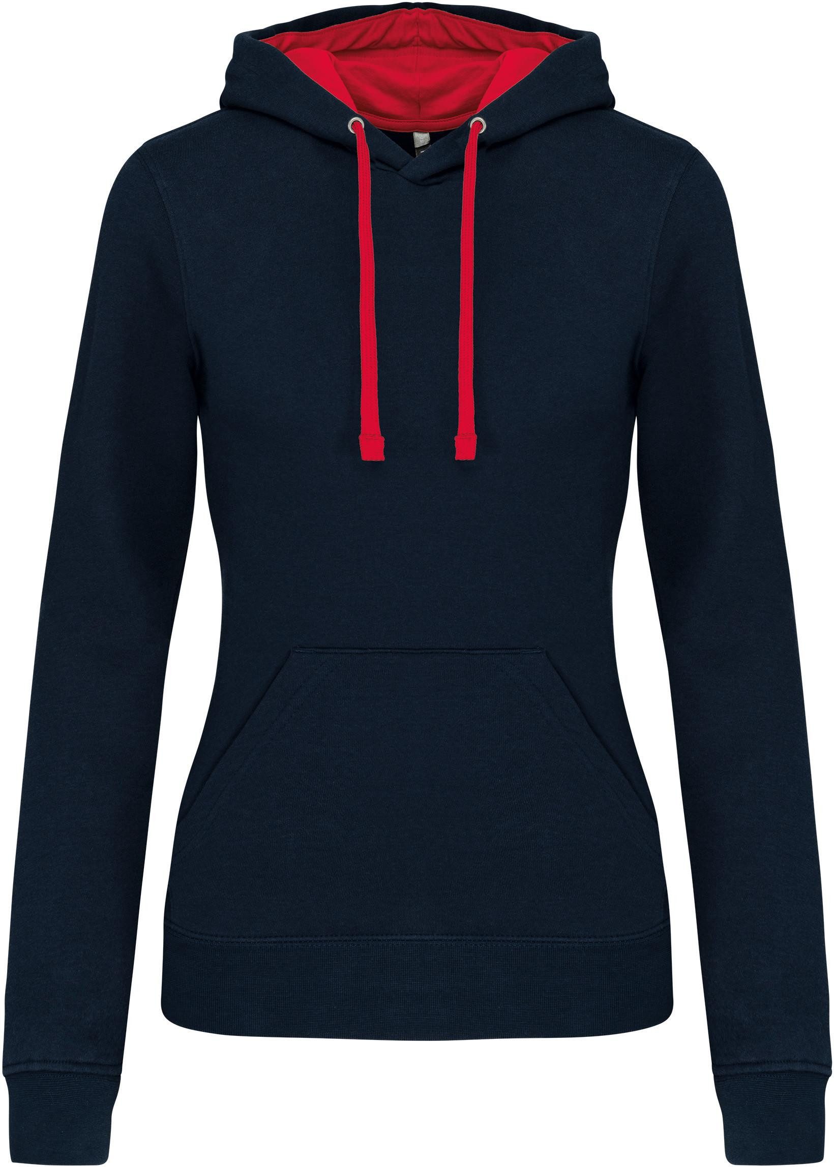 Kapuzenpullover Damen-kapuzensweatshirt bicolor