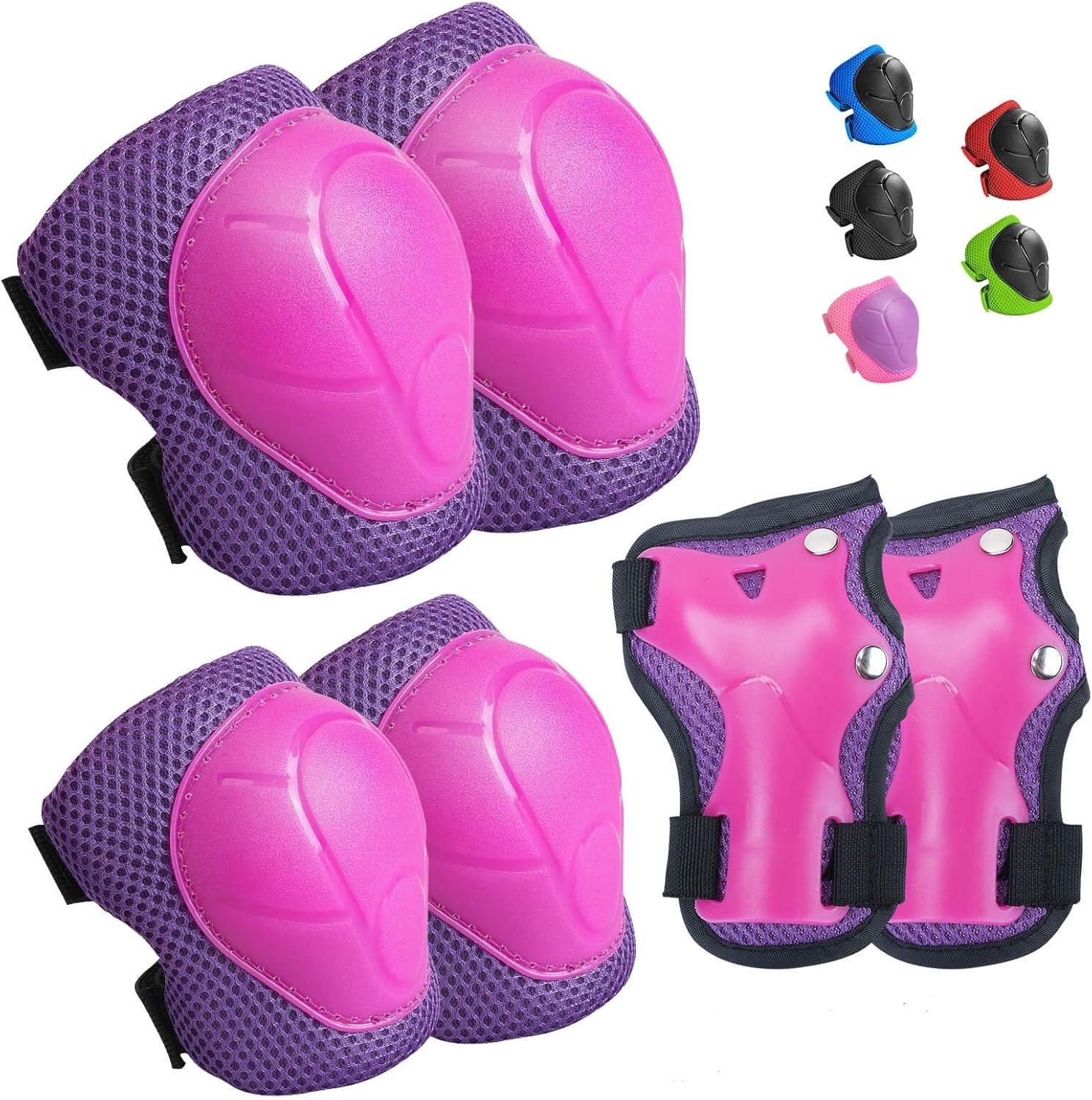 Athlix Knieschutz Knieschutz 6er-Set Наколенник Kinder Schoner Inliner Защитные (Ellenbogenschützer, Handgelenkschutz, Knieschützer), für Rollerblade, Radfahren, Skateboard, Inlineskaten