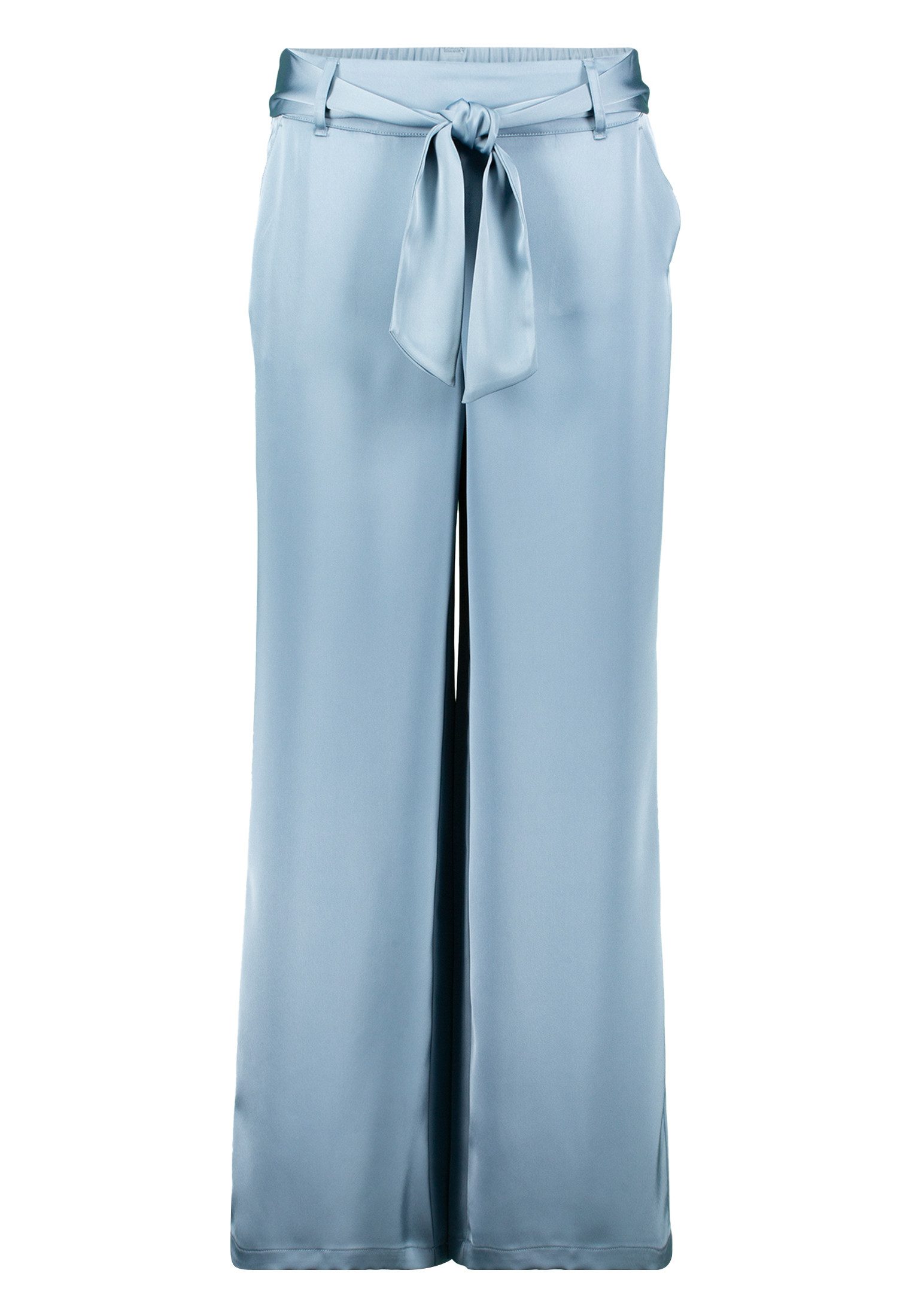 Zero Stoffhose zero Satin-Hose mit Bindegürtel günstig online kaufen