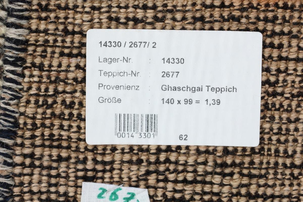 rechteckig, 18 Nain Gabbeh Trading, Perser Höhe: Orientteppich Handgeknüpfter Moderner, 99x140 Alt Ghashghai mm