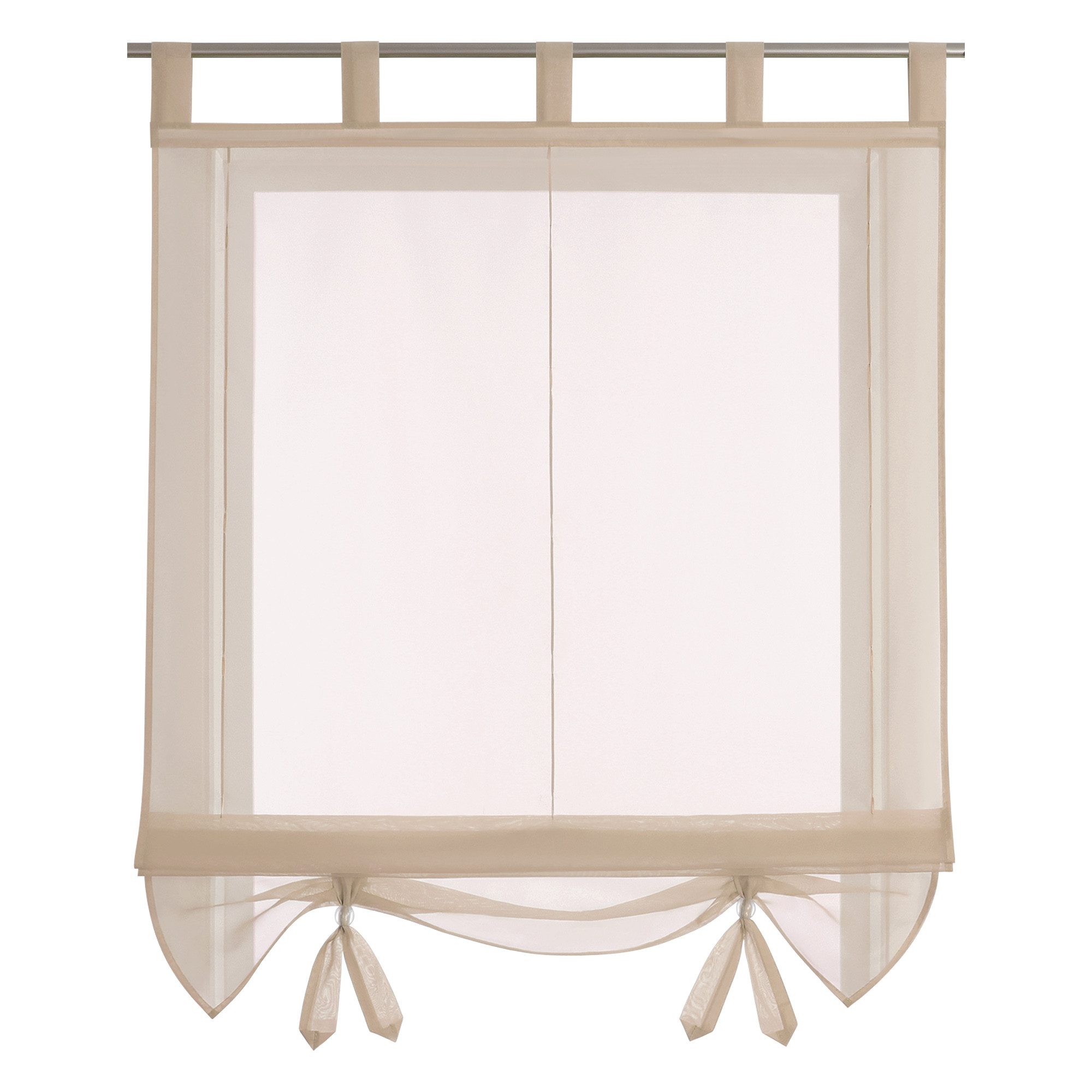 Joyswahl Raffrollo, mit Schlaufen, Bändchen am Saum, Uni Vorhänge Modern Vo günstig online kaufen