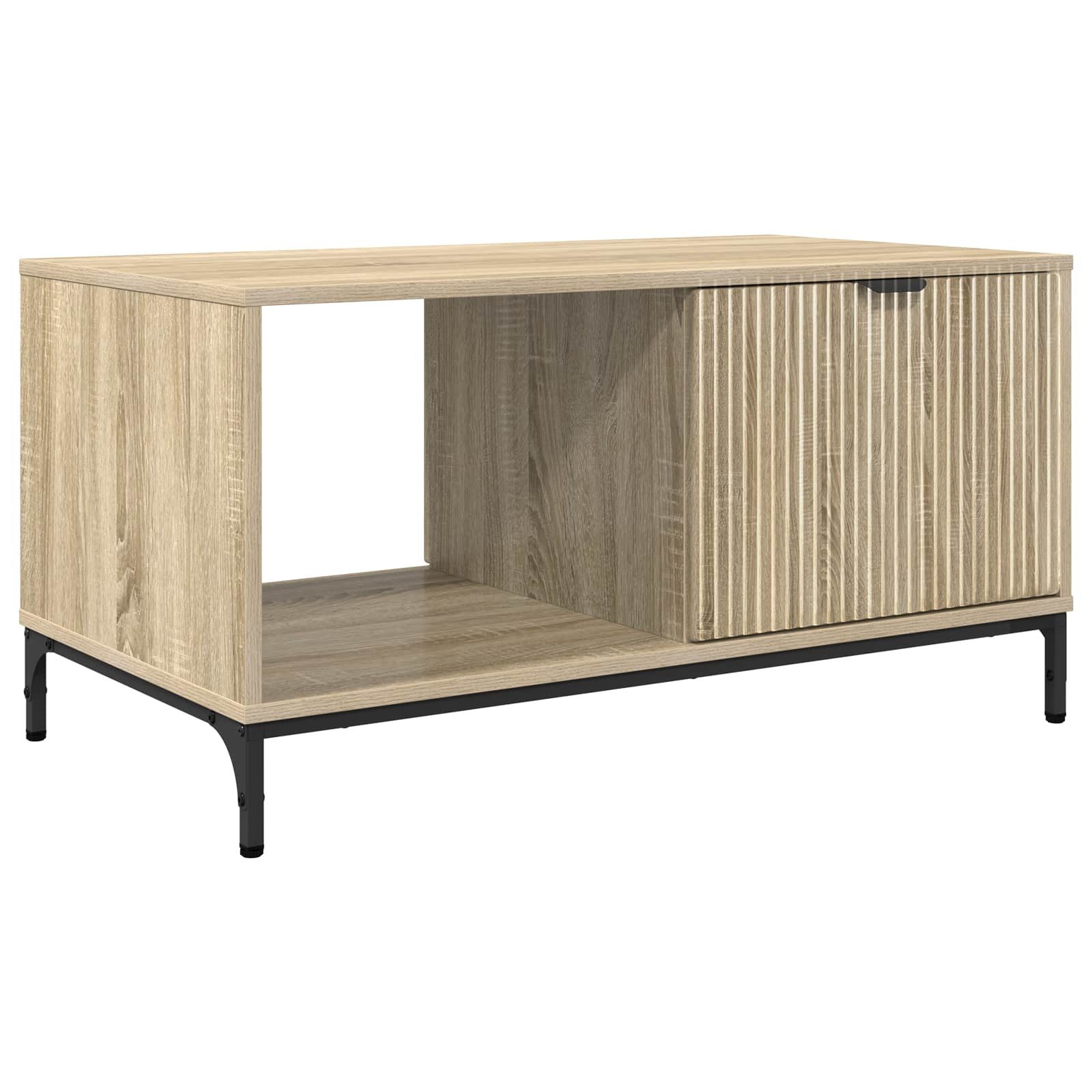 vidaXL Couchtisch Couchtisch Sonoma-Eiche 90 x 49 x 46 cm Holzwerkstoff (1-St)