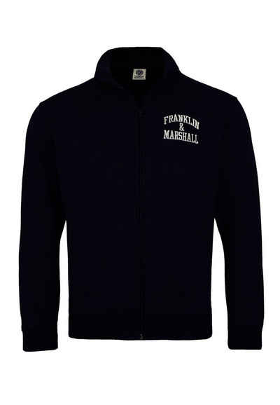 Franklin & Marshall Sweatjacke Jacke Sweat jacket mit Stehkragen und Logo-Print (1-tlg)