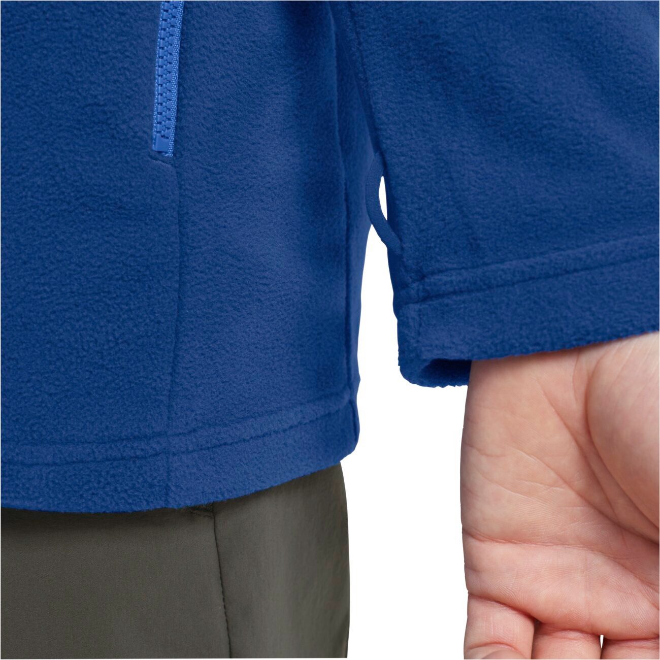 Jack Wolfskin Fleecejacke Taunus 100 Full Zip (leicht, atmungsaktiv) orchidblau Herren – Bild 4 von 5