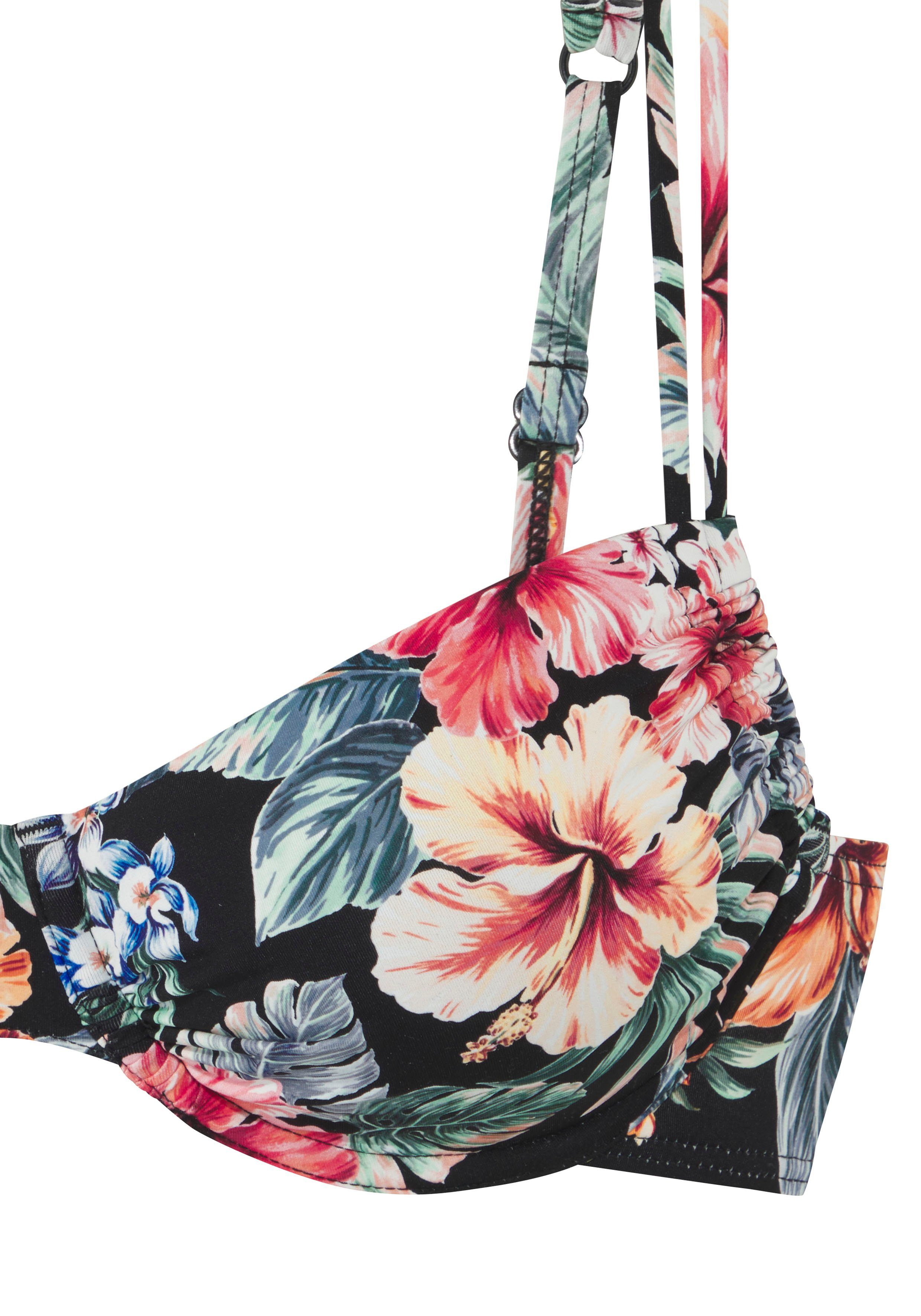 LASCANA Bügel-Bikini-Top Salsa, mit tollem Blumenprint