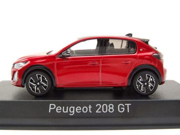 Norev Modellauto Peugeot 208 GT 2024 rot Modellauto 1:43 Norev, Maßstab 1:43