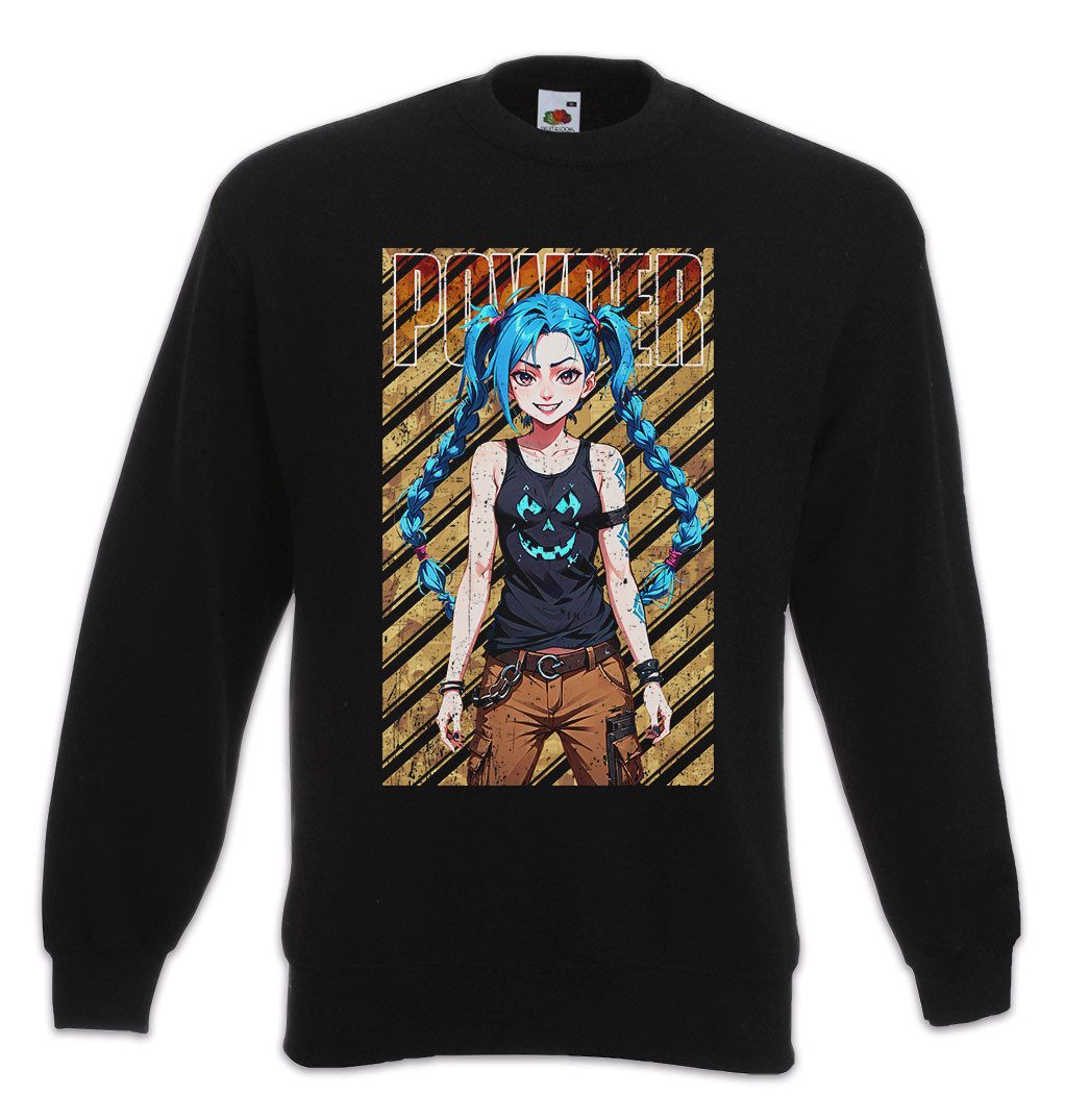 Sweatshirt Jinx Powder Sweatshirt Arcane Legends Anime Punk Tattoo League LOL