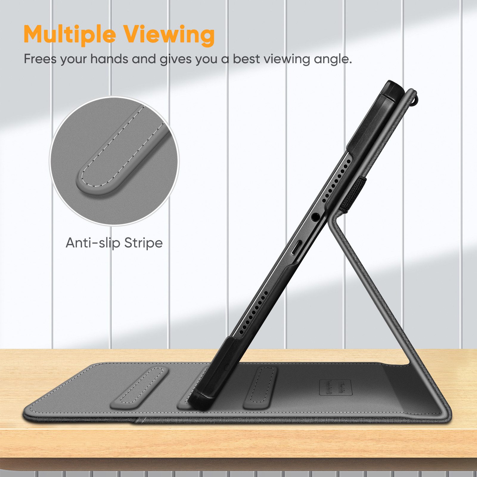 Fintie Tablet-Hülle für Xiaomi Redmi Pad Pro 12.1 Zoll 2024, Multi-Winkel Betrachtung, Schutzhülle mit Dokumentschlitze Auto Schlaf/Wach Funktion