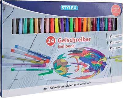 Stylex Gelschreiber Gelschreiber 24 Stück