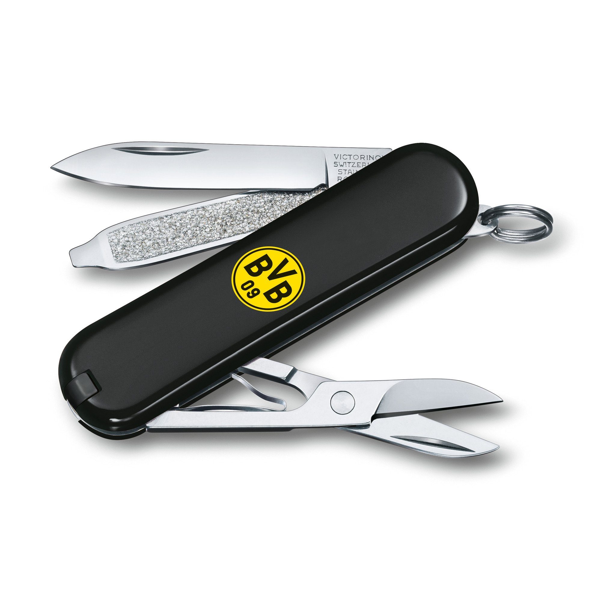 Taschenmesser Victorinox schwarz Classic BVB SD Borussia-Dortmund-Design Messer