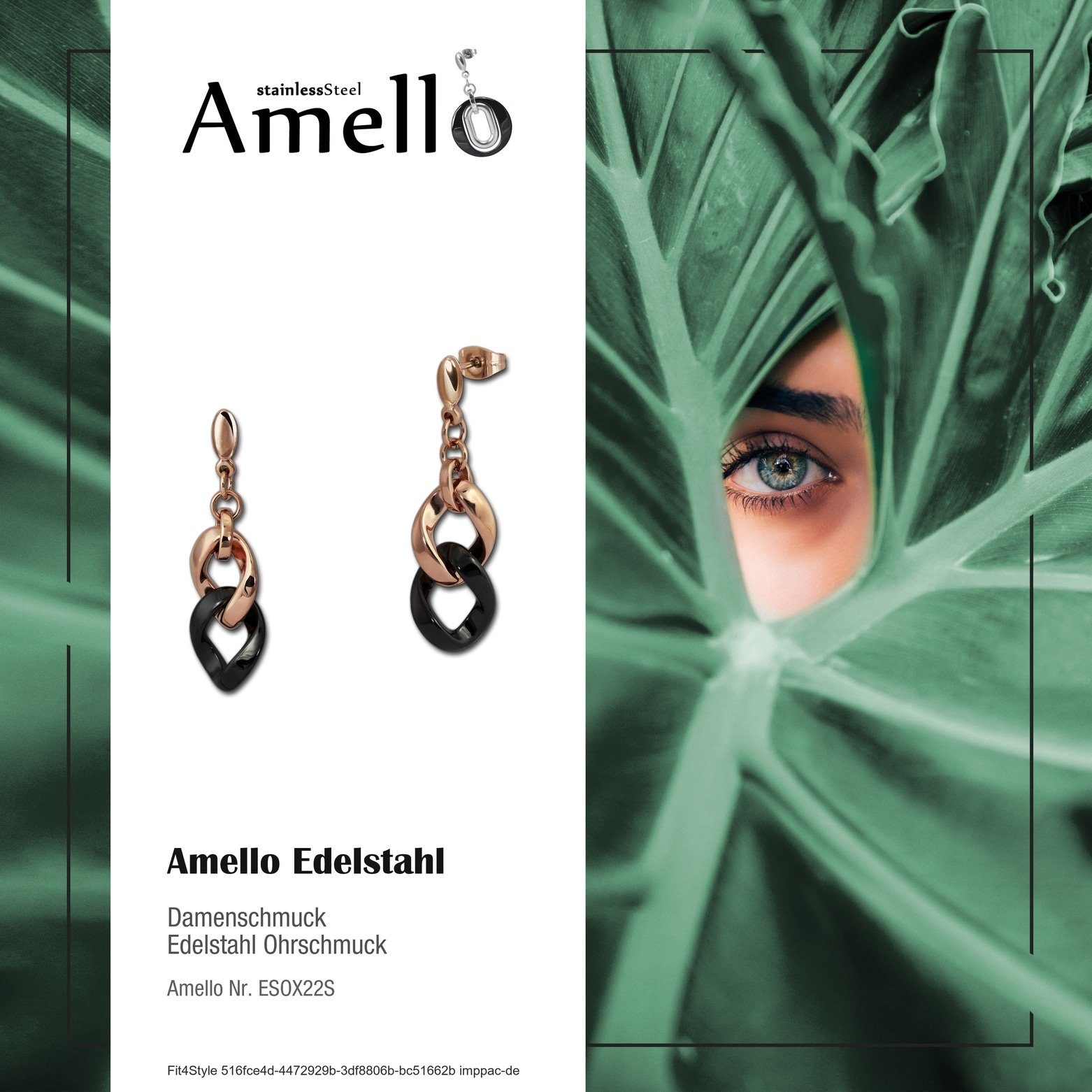 Amello Paar Ohrhänger Amello Ohrringe Edelstahl günstig online kaufen