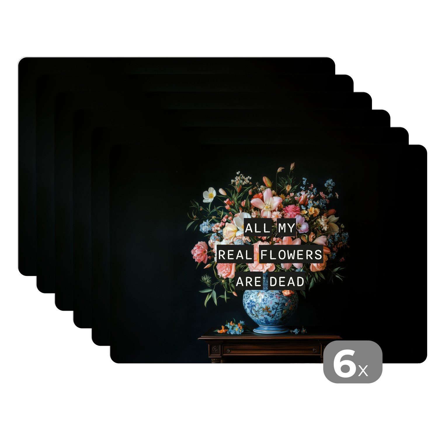 MuchoWow Platzset Blumen - Kunst - günstig online kaufen