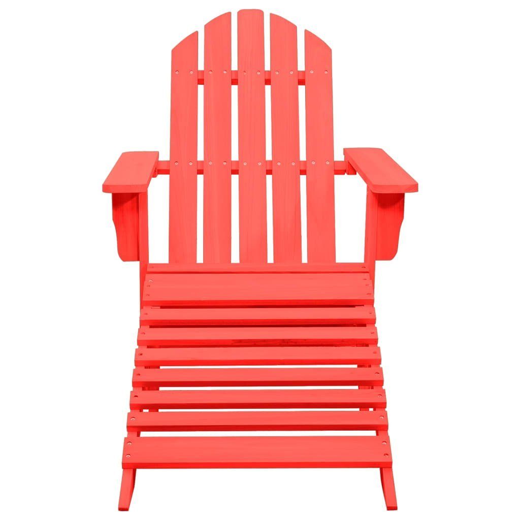 furnicato Gartenstuhl Adirondack-mit Fußstütze Massivholz Tanne günstig online kaufen