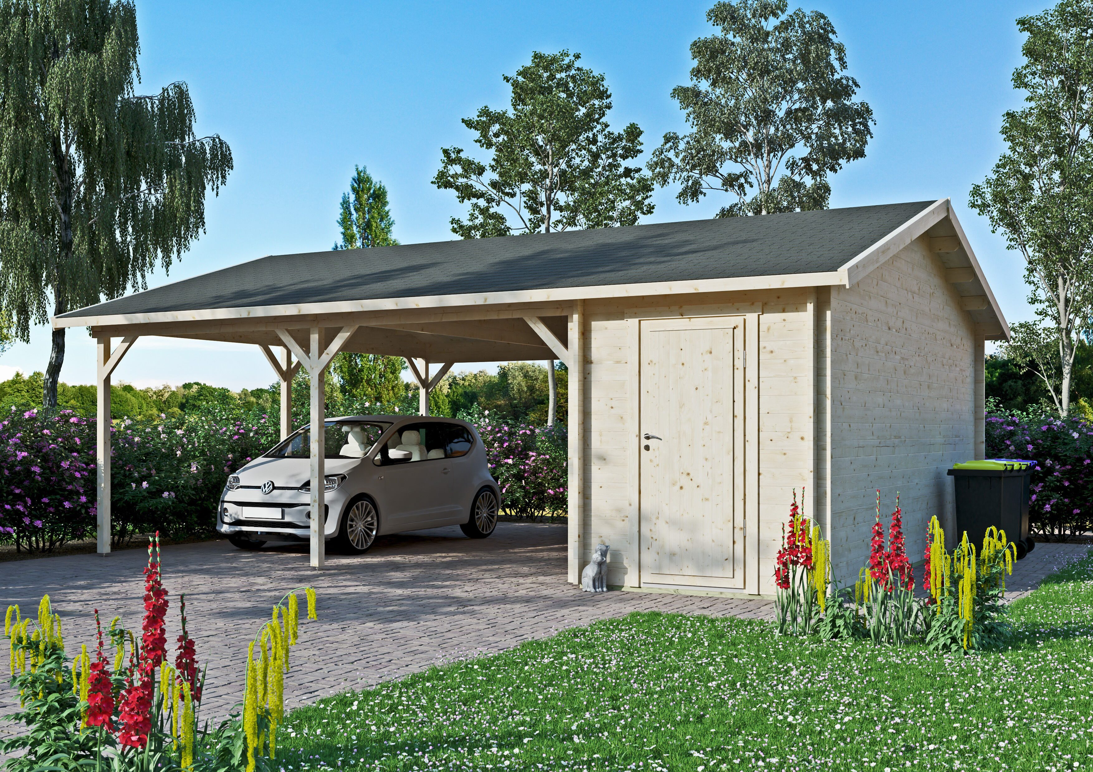 Carport-Geräteraum