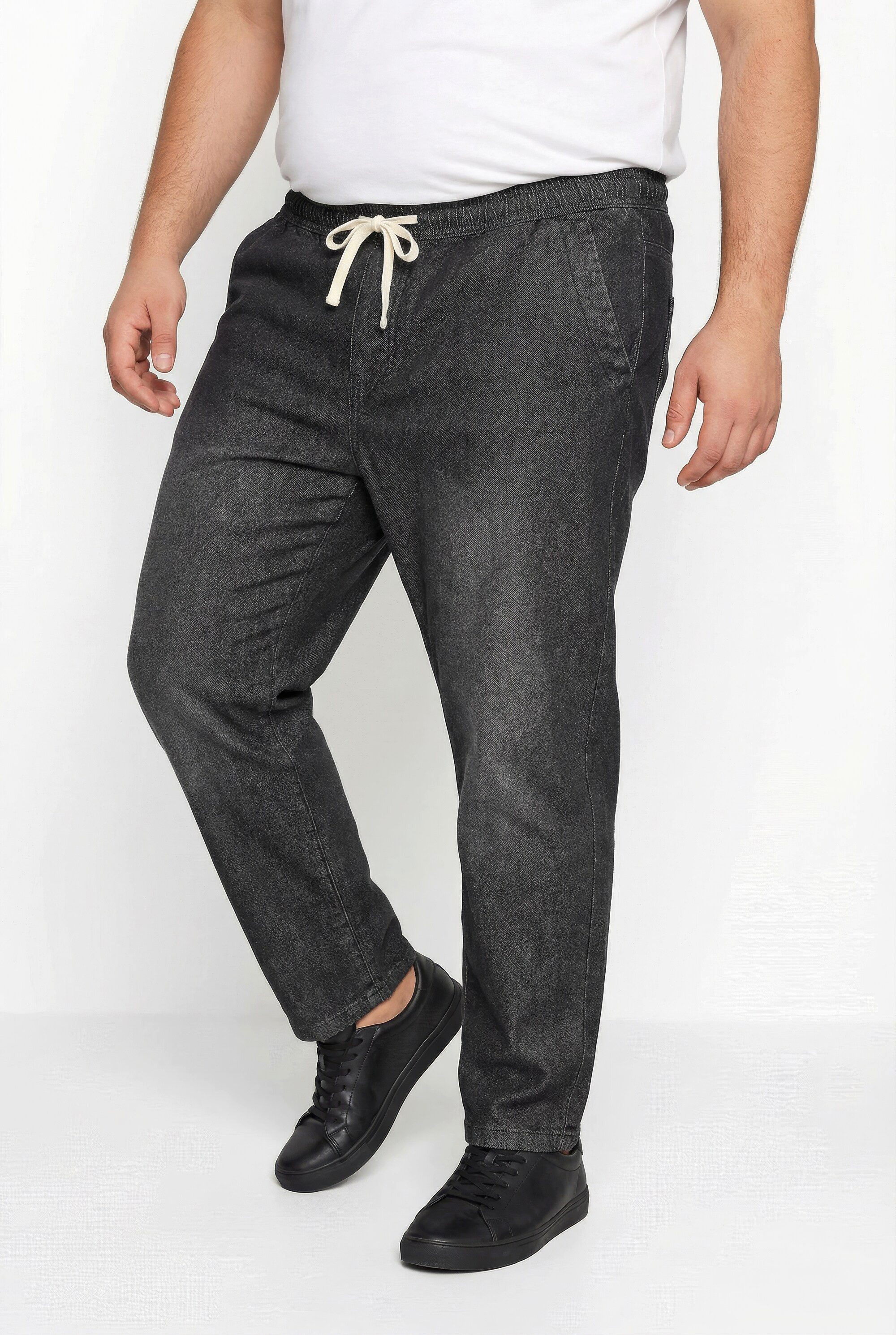 Men Plus 5-Pocket-Jeans Men+ Jeans Bauchfit Relaxed Fit Elastikbund günstig online kaufen