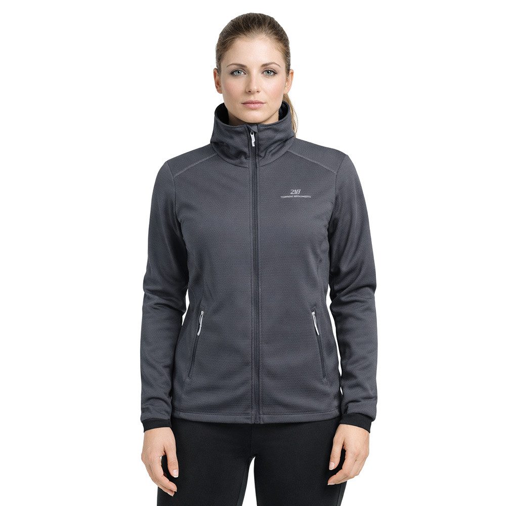 Sätila of Sweden Fleeceshirt 2117 of Sweden - Haga Damen Eco Softshell Jacke mit Merino Hoodie Grau