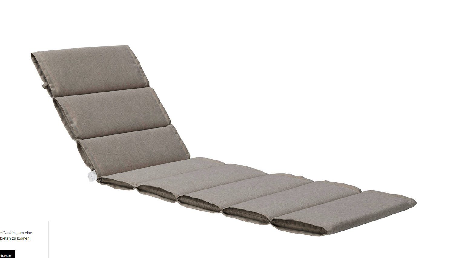 KETTLER Liegenauflage SMELL Rollliegenauflage 200cm x 60cm x 4 cm Dessin 8002 sand meliert