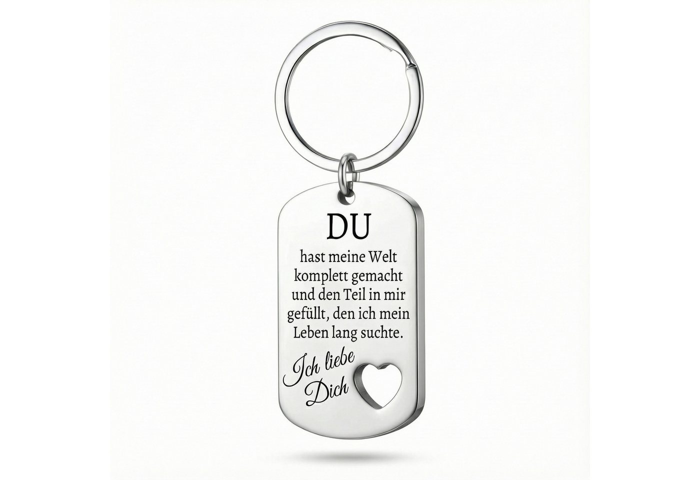 Geschenkehöhle Schlüsselanhänger PREMIUM Schlüsselanhänger mit edler Gravur als Schutzengel, Ein Schlüsselanhänger – fünf Botschaften, ein Gefühl: Liebe.