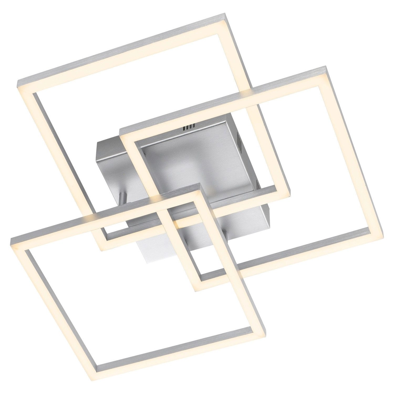 casa NOVA LED Deckenleuchte ANUBIS, 3-flammig, Aluminiumfarben, Weiß, Metal günstig online kaufen