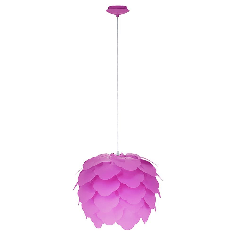 EGLO Kugelleuchte, Leuchtmittel nicht inklusive, Decken Hänge Lampe purple Wohn Ess Zimmer Beleuchtung Blätter
