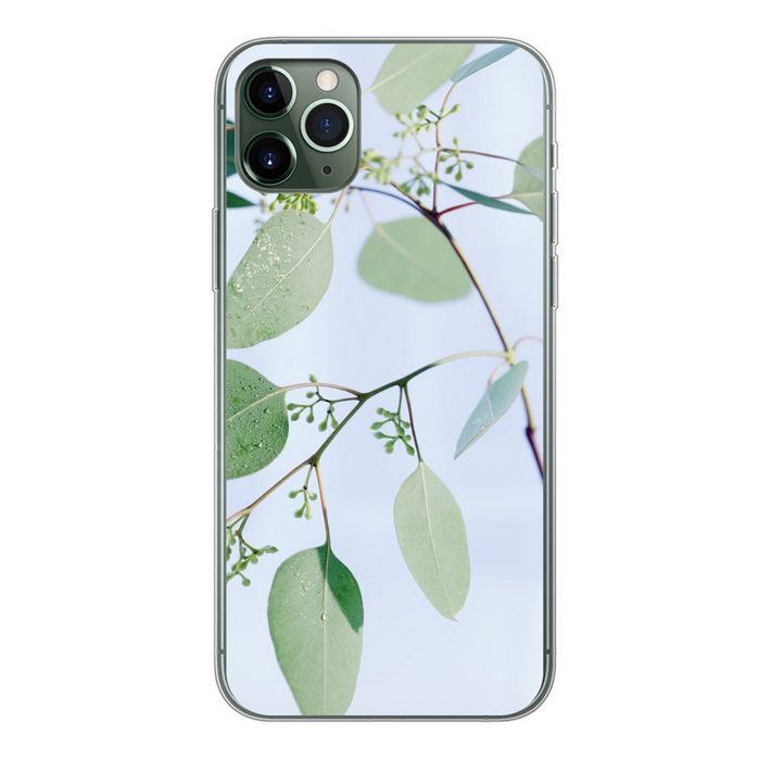 MuchoWow Handyhülle Eukalyptuszweige mit Blättern Handyhülle Apple iPhone 11 Pro Max Smartphone-Bumper Print Handy