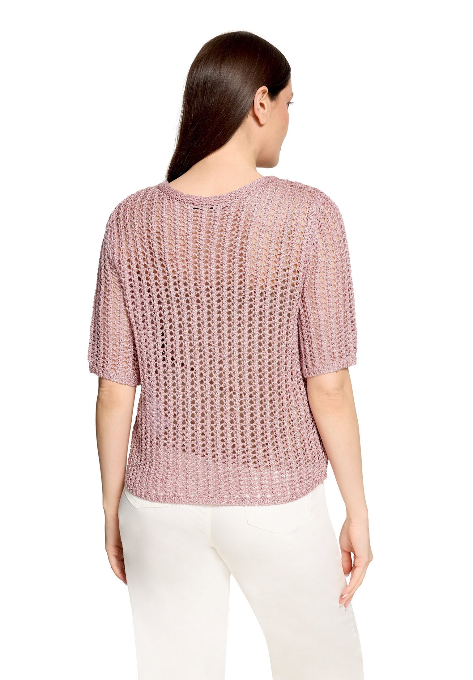 Betty Barclay Kurzarmshirt Damen mit Lochmuster (1-tlg)