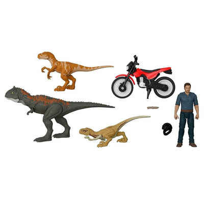 Mattel® Spielfigur Mattel HFG64 - Jurassic World - Dominion - Owen Flucht-Set, Dinosaurier Spielfiguren