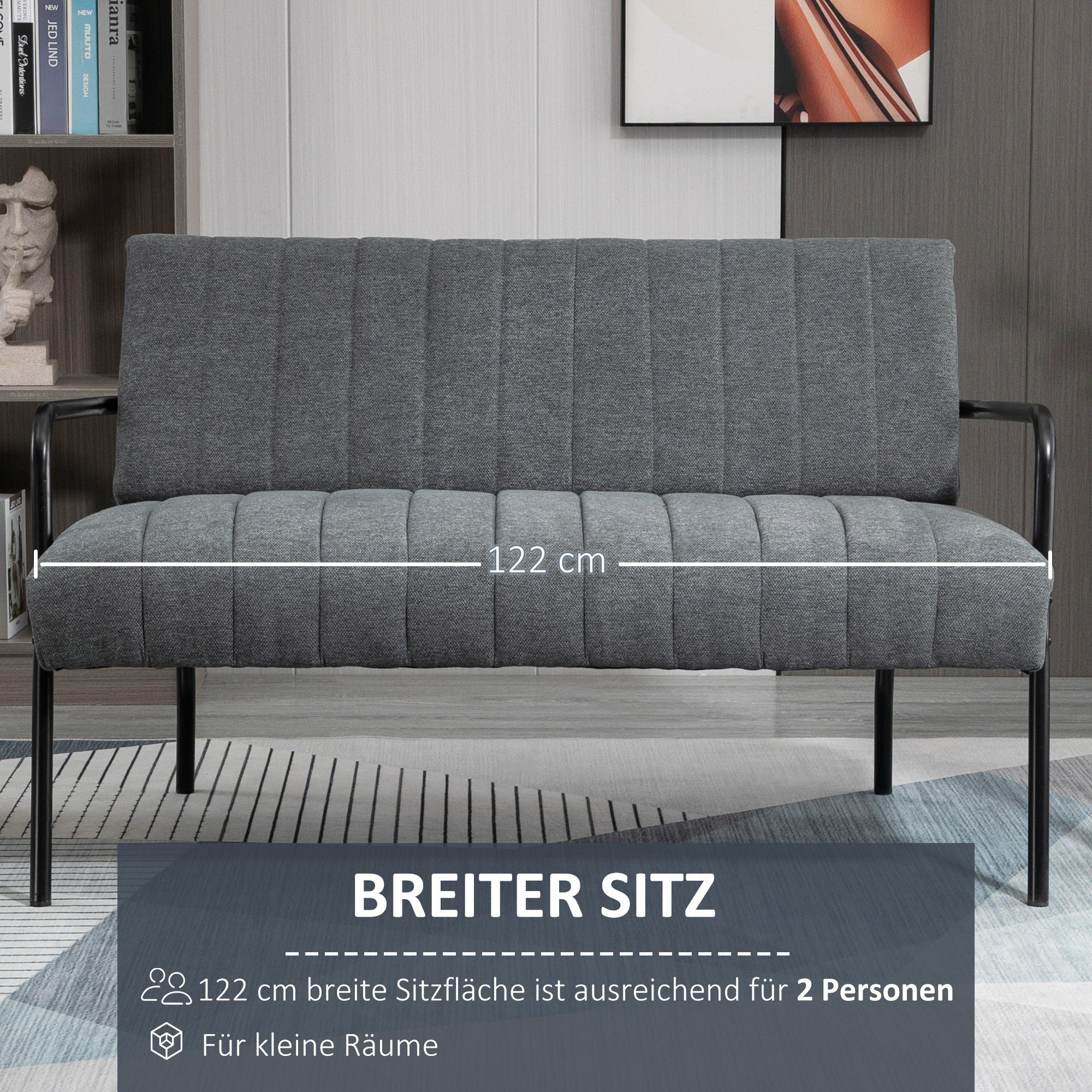 HOMCOM 2-Sitzer Sofa