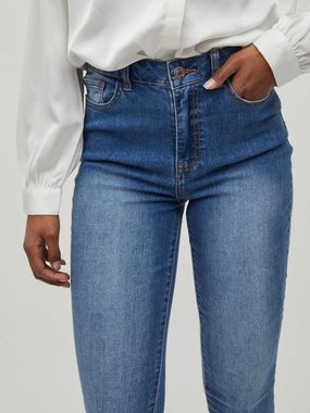 Vila High-waist-Jeans (1-tlg) Plain/ohne Details