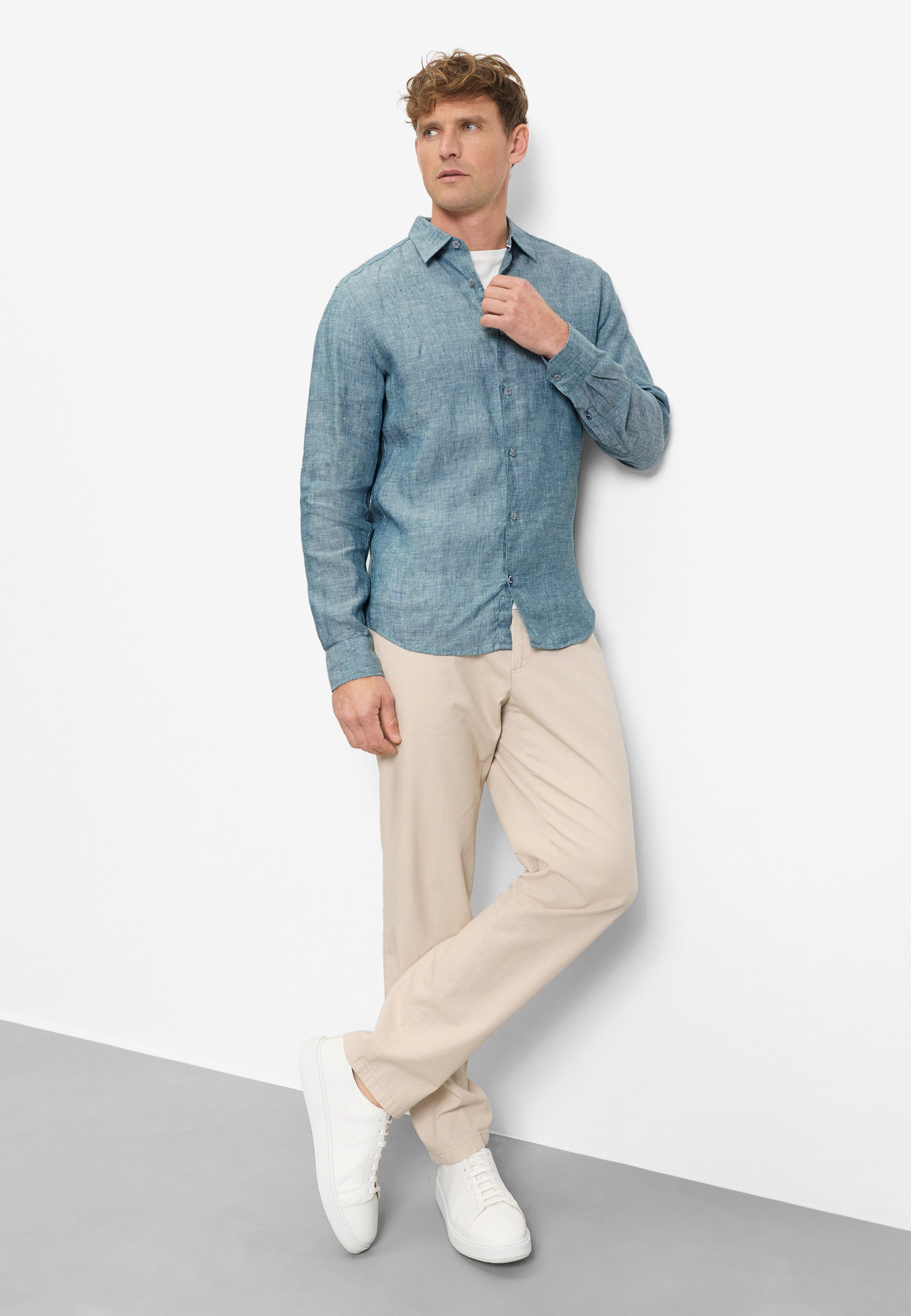 OLYMP Langarmhemd OLYMP Casual, Regular Fit, Kent