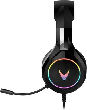 Varr Gaming RGB Gaming-Headset HI-FI Stereo Mikrofon VH6060 Schwarz Over-Ear-Kopfhörer