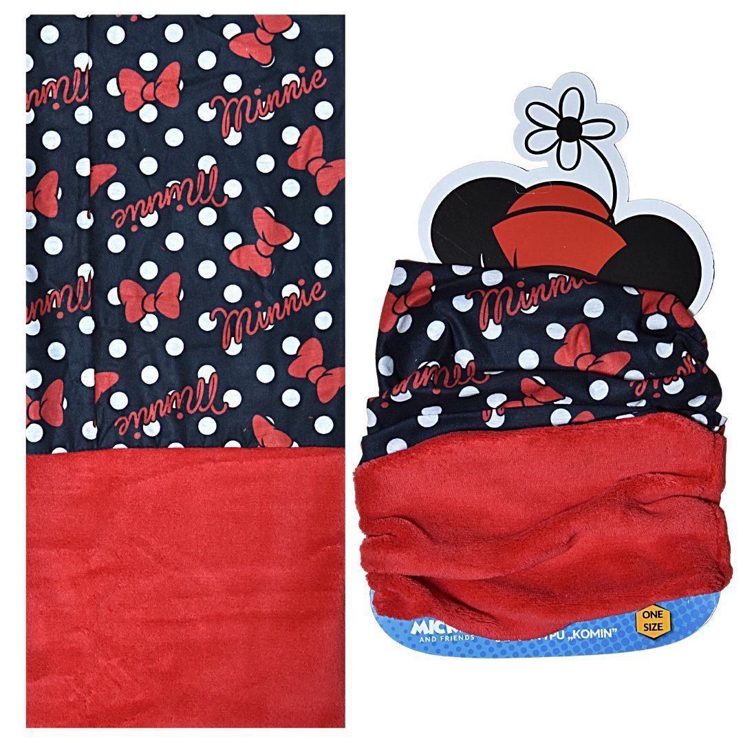 Disney Minnie Mouse Loop Minnie Maus, Kinder Schlauchschal mit Fleece