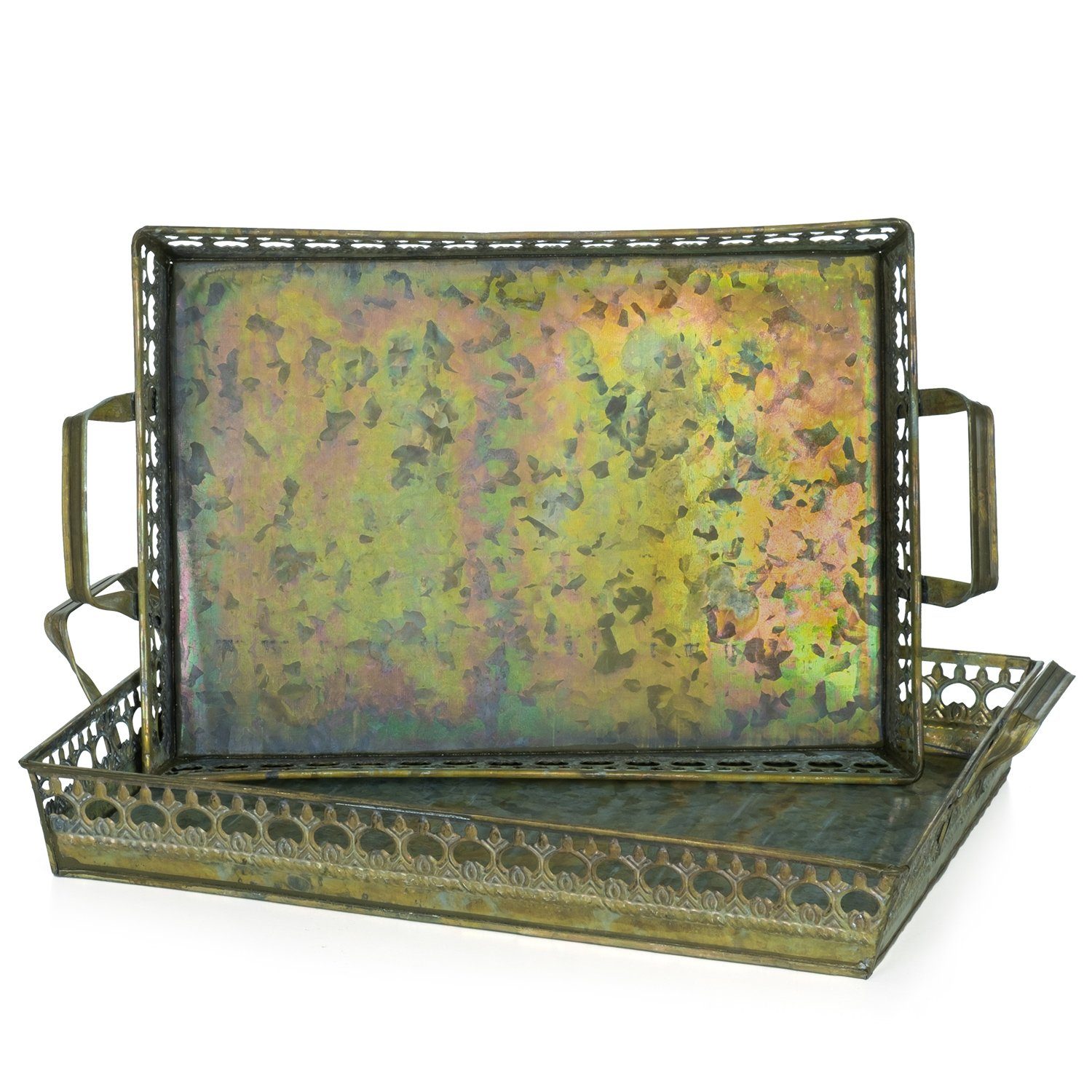Blumentopf 2er Set Tabletts Serviertabletts