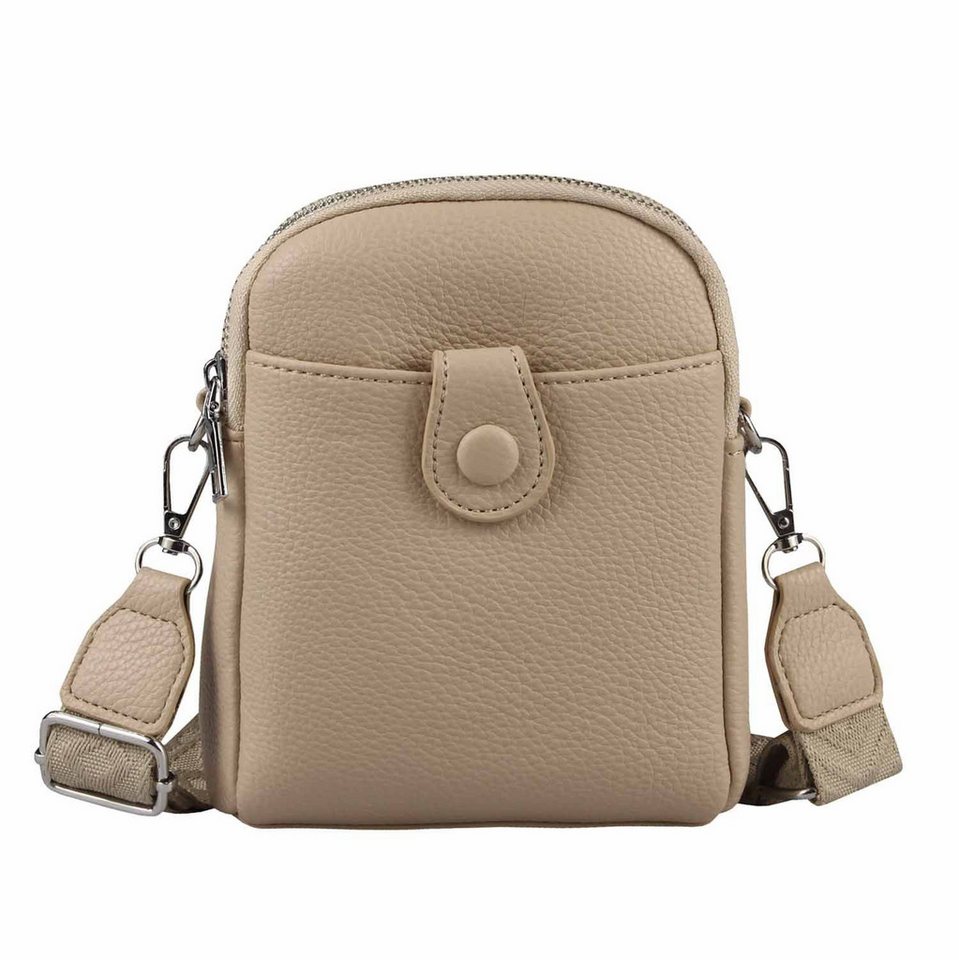 ITALYSHOP24 Schultertasche Damen Tasche Minibag Umhängetasche Geldbörse Handytasche Crossover, Brusttasche Bodybag Crossbody Hüfttasche Clutch leicht Gewicht