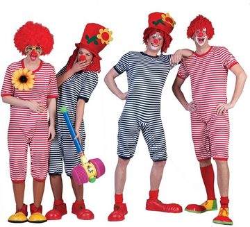 Funny Fashion Clown-Kostüm Ringel Badeanzug zum Clownskostüm für Erwachsene