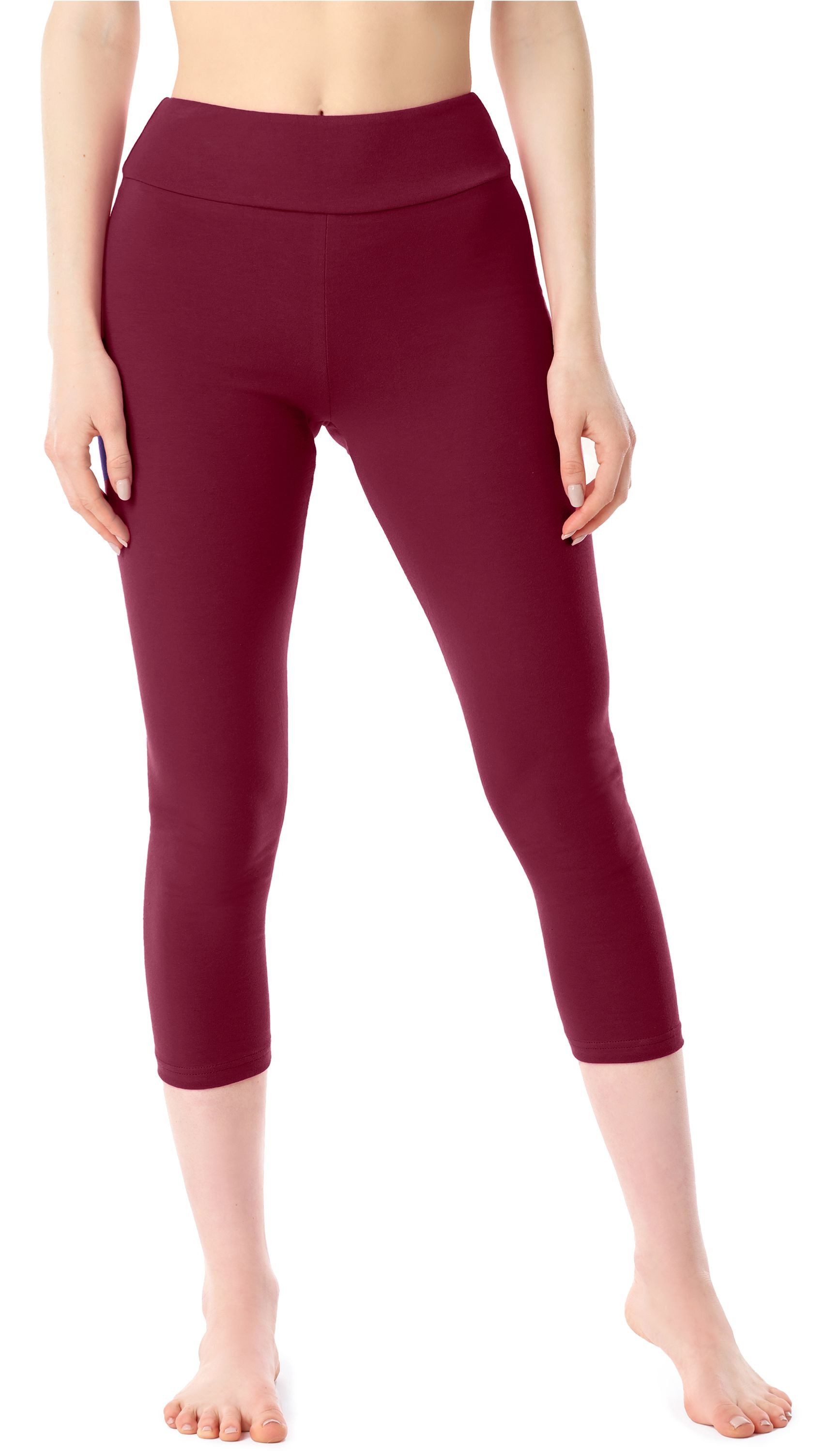 Leggings Damen 3/4 Capri Hose MS10-430