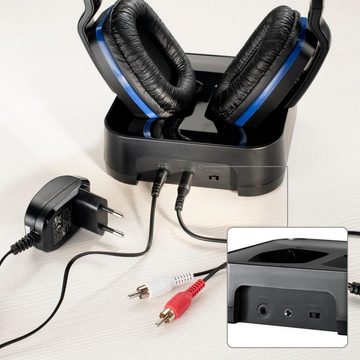 Thomson Kabelloser Funkkopfhörer mit Ladestation für TV, PC oder Hi-Fi-Anlage Funk-Kopfhörer (Over Ear Seniorenkopfhörer, Lautstärkeregelung, große Reichweite)