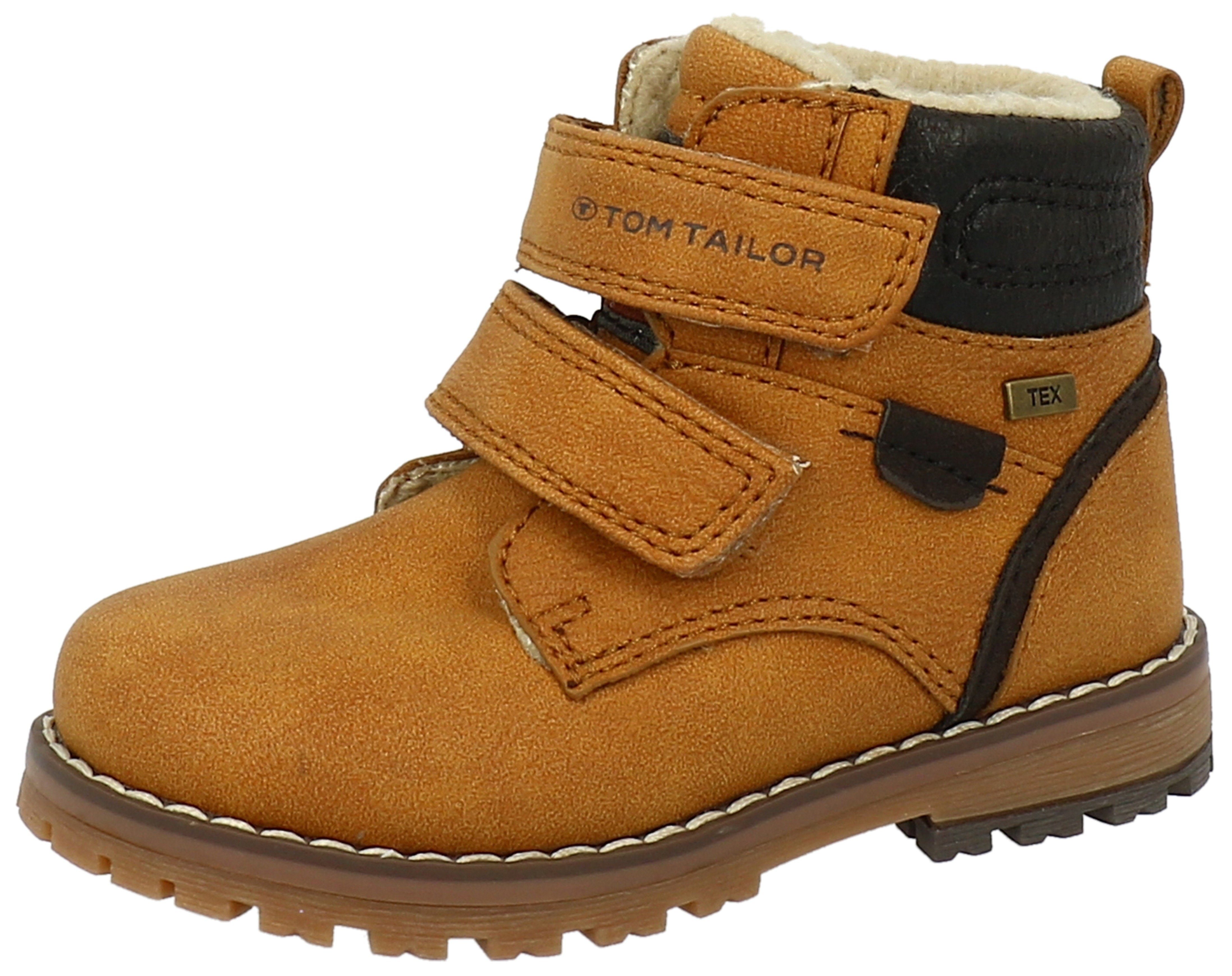 [Neu, toller Preis!] Winterboots gepolstertem mit camelfarben TOM Schaftrand TAILOR