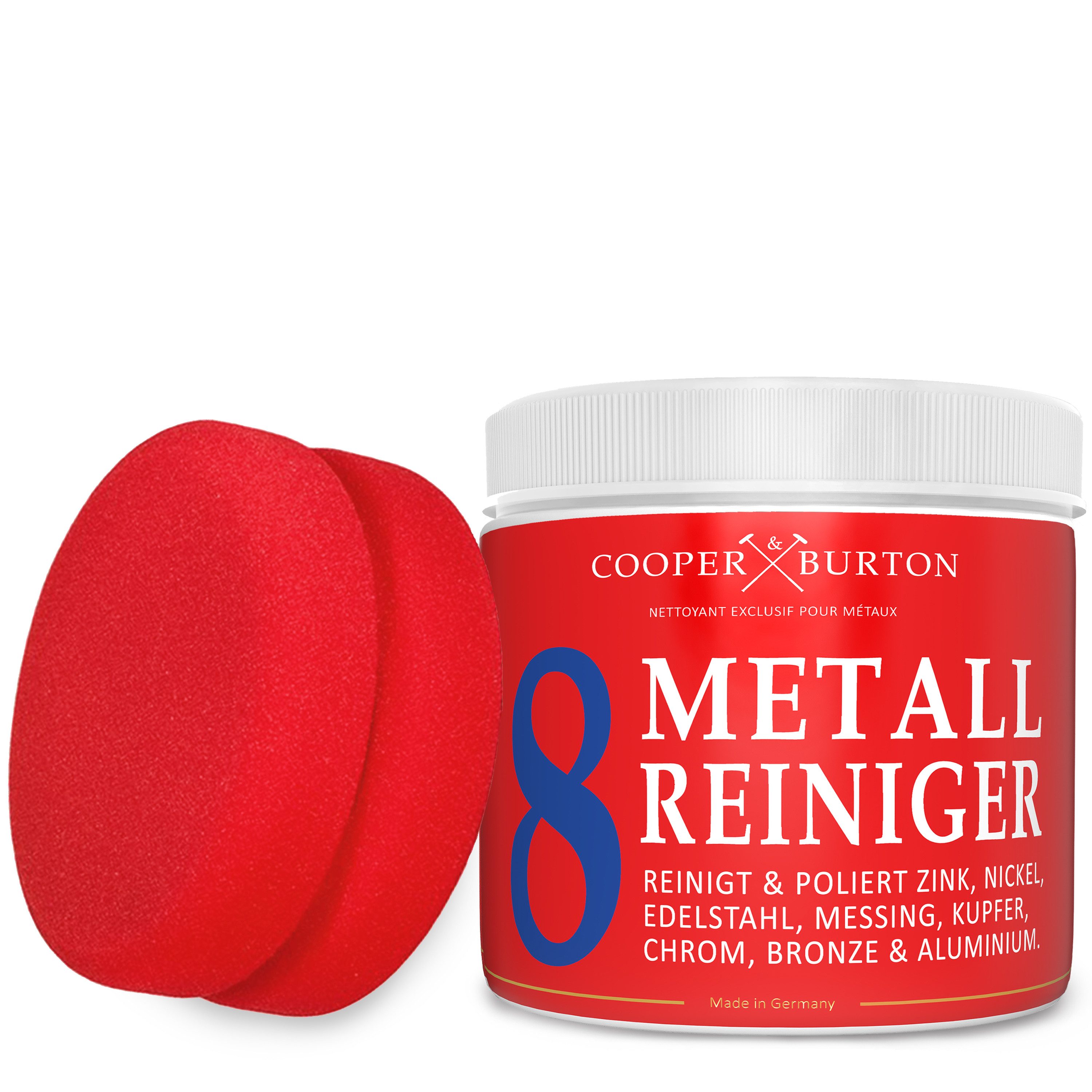 Cooper&Burton Metallreiniger Intensiv-Kraftreiniger Konzentrat 0,5kg Schaumreiniger (2-St. 500g)