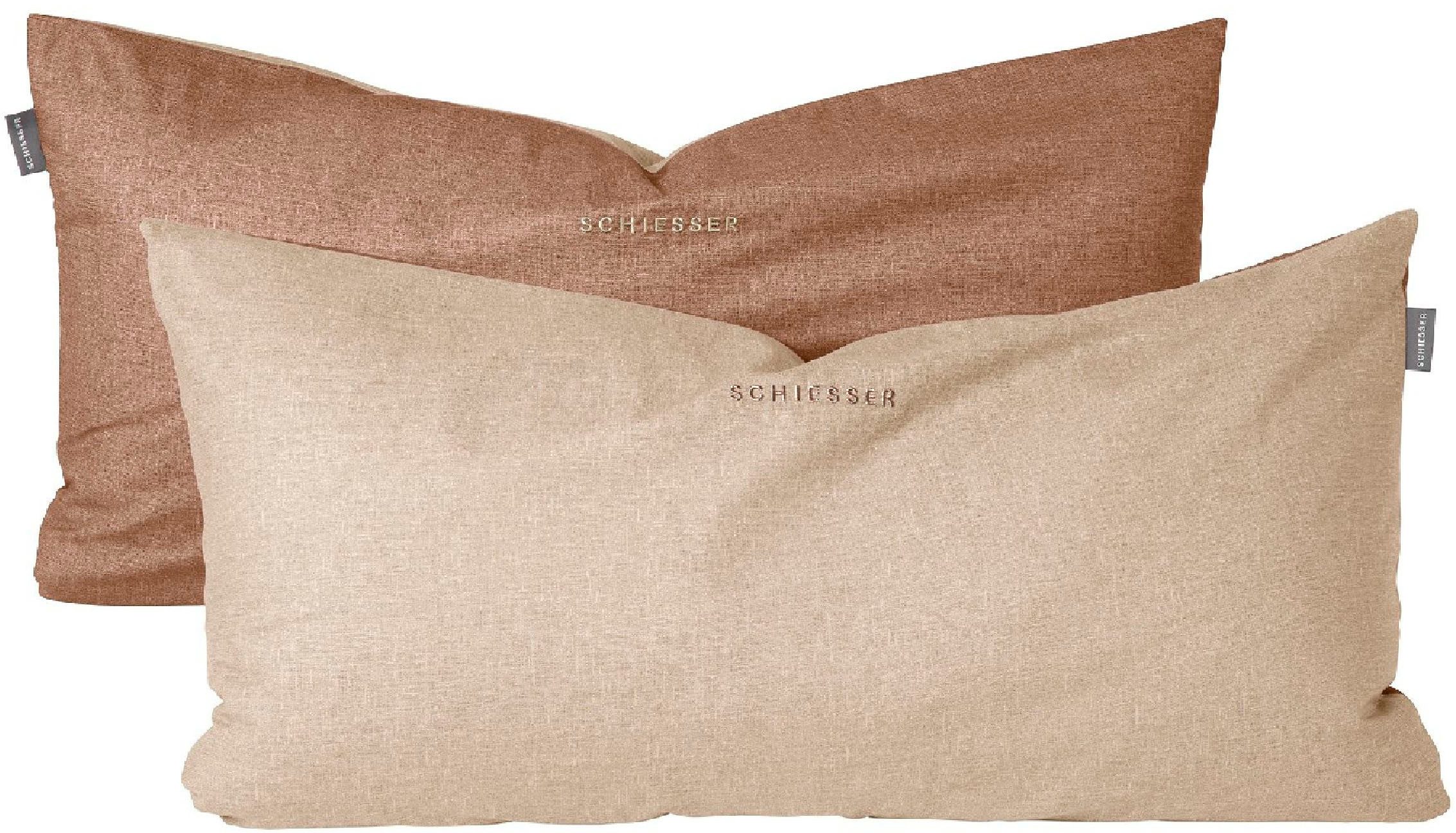 Schiesser Kissenhüllen Doubleface aus weicher Baumwolle günstig online kaufen