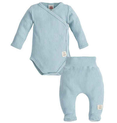 Makoma Erstausstattungspaket Baby Kleidung-Set Wickelbody & Hose mit Fuß Neutral -Harmony- (Set, 2-tlg) 100% Baumwolle