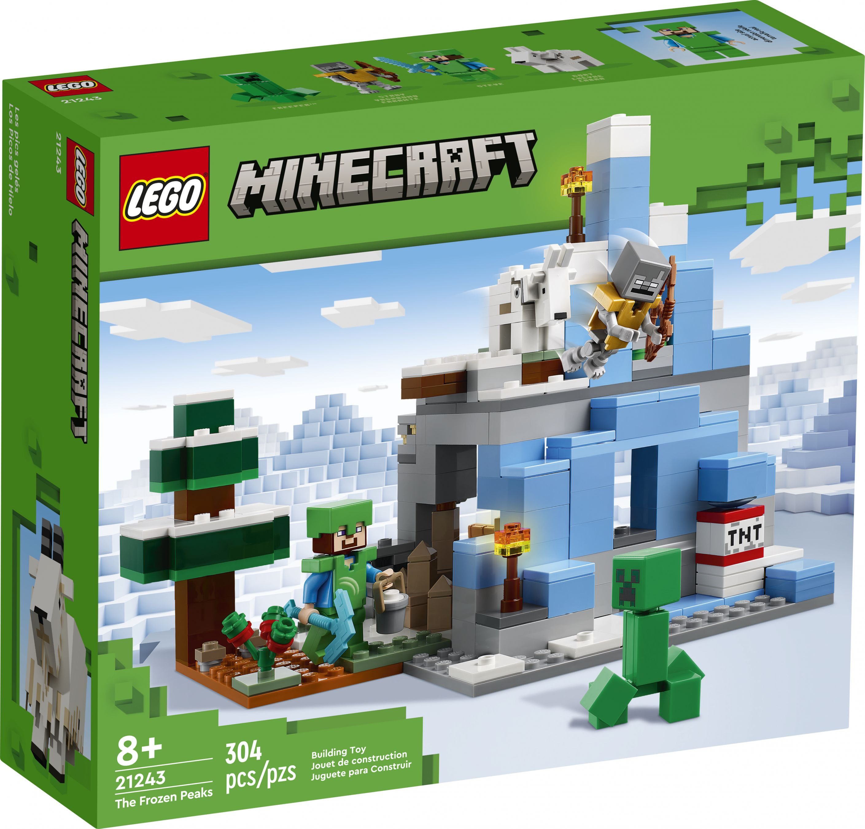 LEGO® Minecraft Die Vereisten Gipfel - 21243 NEU! Teile 304x Spielbausteine