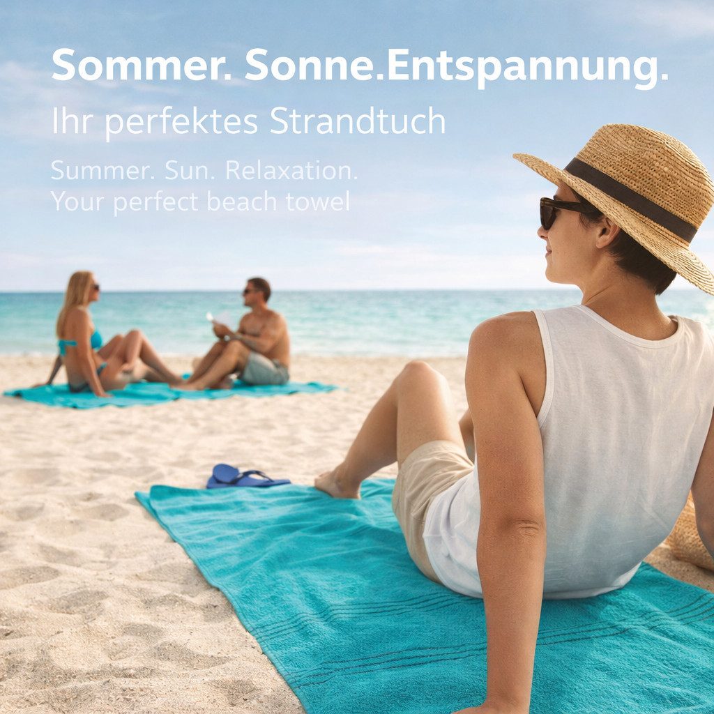 Betz Strandtuch Betz XXL Badetuch LINES Saunahandtuch Liegetuch 90x180 cm, 100% Baumwolle