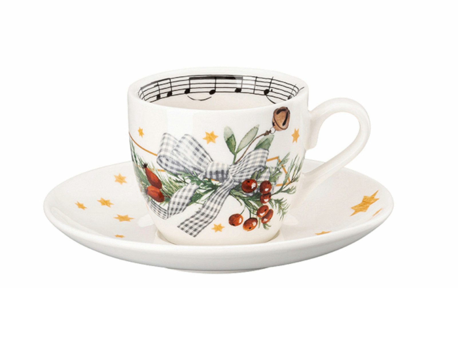 Hutschenreuther Espressotasse Sammelserie 2024 Süßer die Glocken nie klingen Espressotasse 2tlg, Porzellan