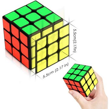 HYTIREBY Lernspielzeug 3x3 Rubik's Cube für Konzentrations- und Kombinationsübungen