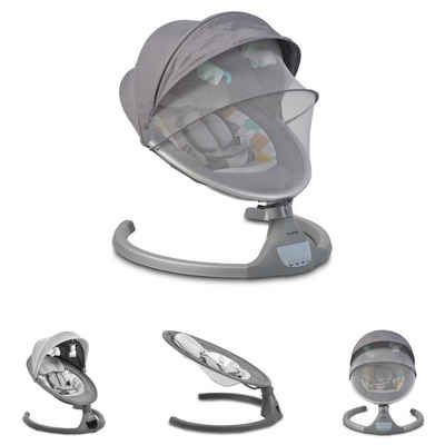 Cangaroo Babywippe Babywippe iSwing, Musikfunktion, Timer, Fernbedienung, Aluminiumrahmen