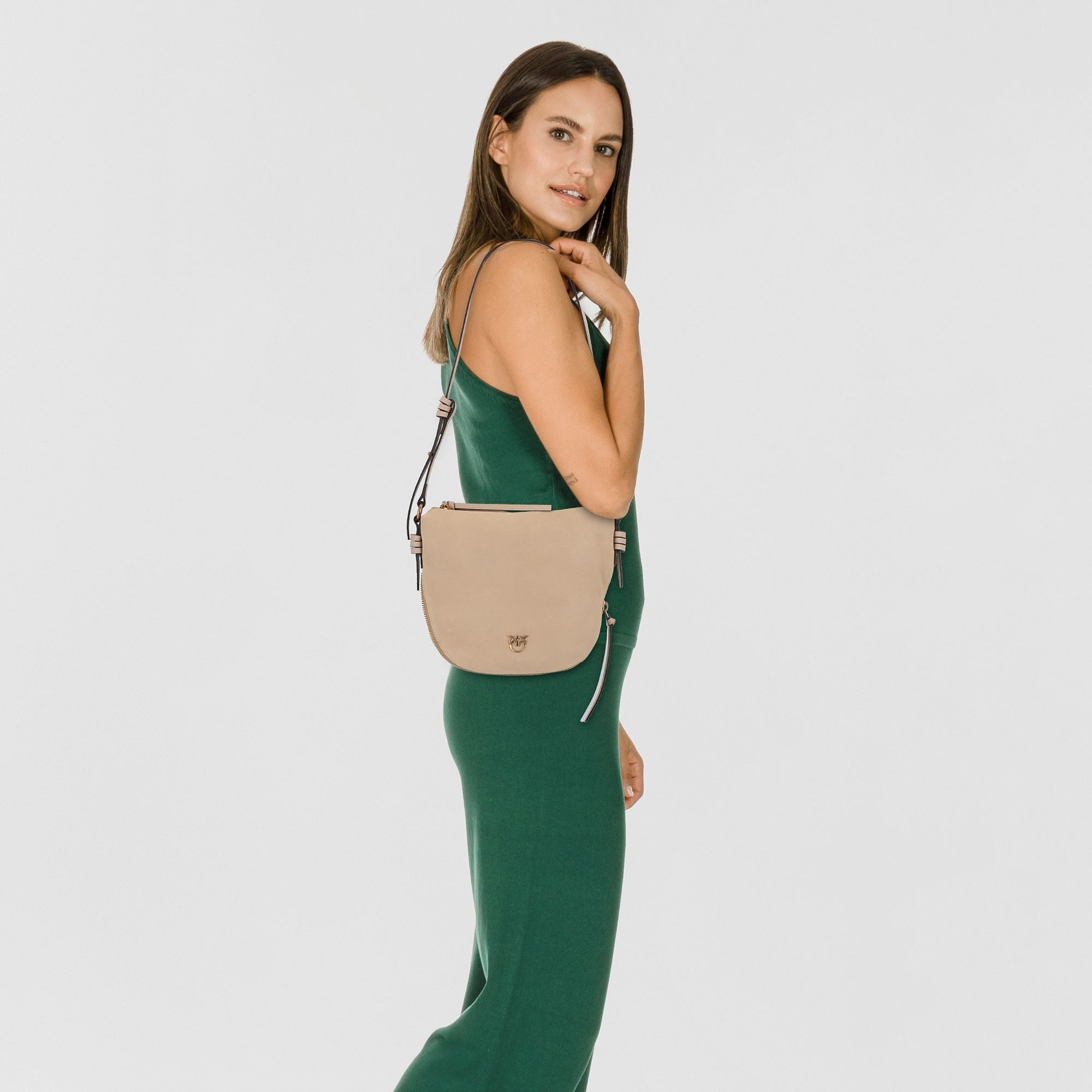 PINKO Umhängetasche Zip Around, Leder