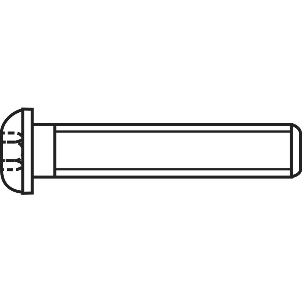 Schraube TOOLCRAFT 839793 Linsenschrauben M3 12 mm Innensechskant Edelstahl
