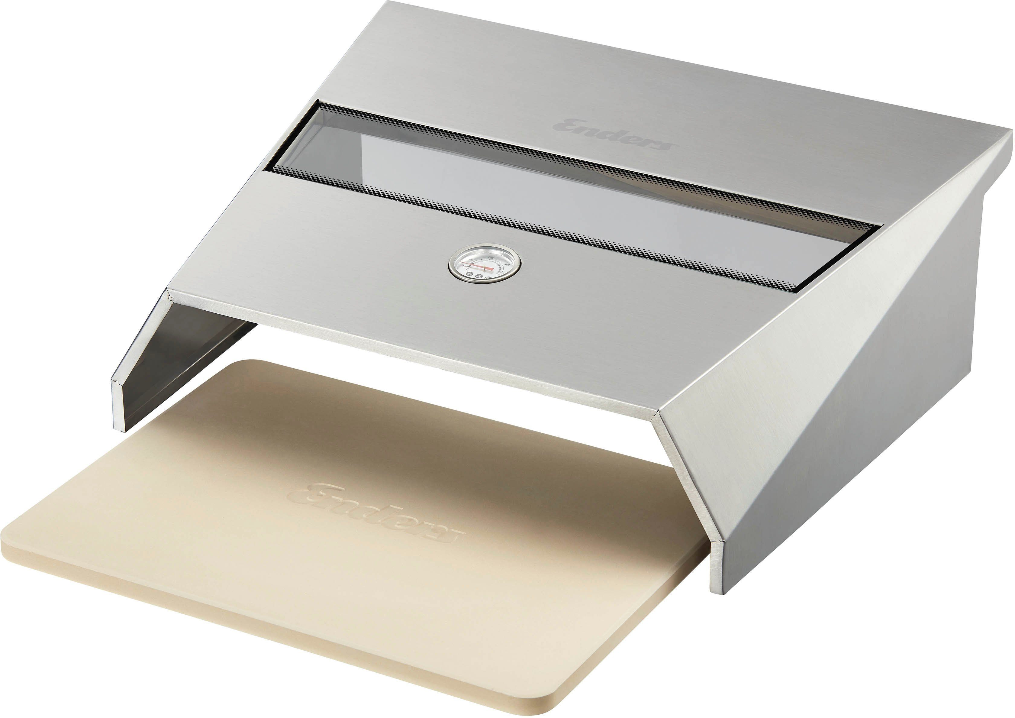 Enders® Pizzaofen-Grillaufsatz Turbo, Edelstahl, für 3-/4-Brenner mit Backburner